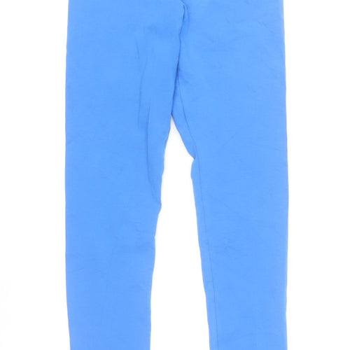 MP Womens Blue Cotton Elastane Slim Fit Active Leggings Size S