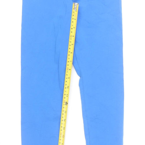 MP Womens Blue Cotton Elastane Slim Fit Active Leggings Size S