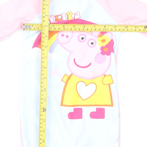Peppa Pig Girls Pink UV Sun Suit 2-4 Years Quick Dry Swimwear