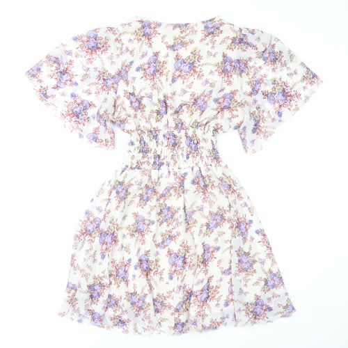 Rise Women’s Multicoloured Floral A-Line Short Dress Size 14