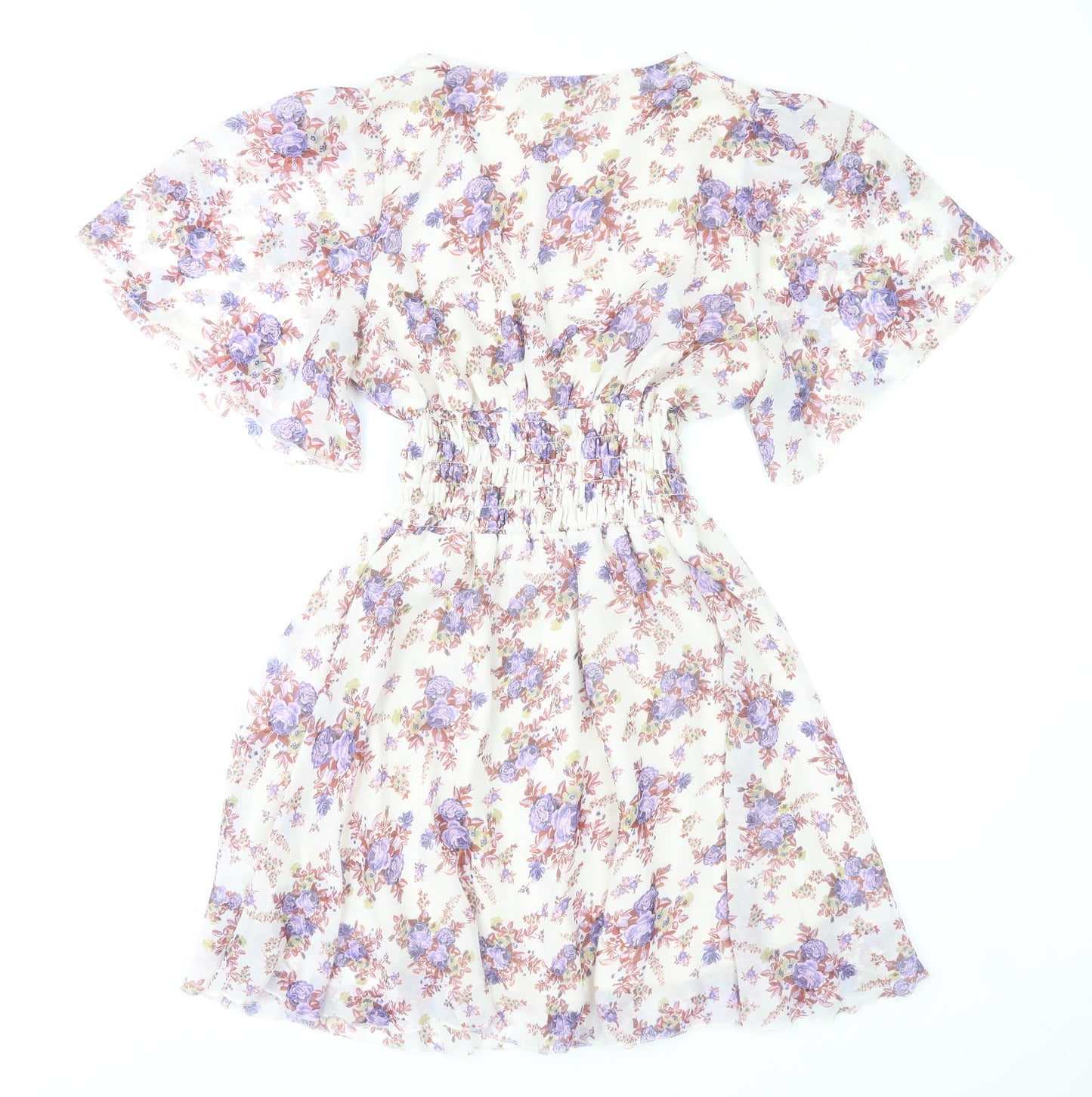 Rise Women’s Multicoloured Floral A-Line Short Dress Size 14