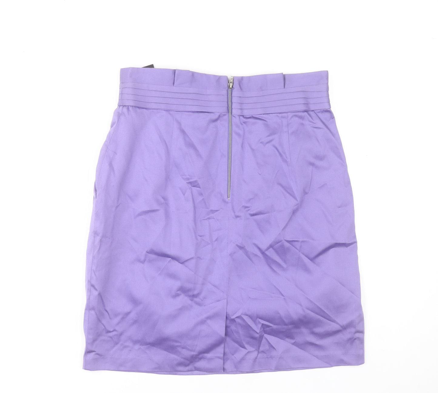 Savida Women’s Purple Size 12 Pencil Skirt Cotton Blend Knee Length