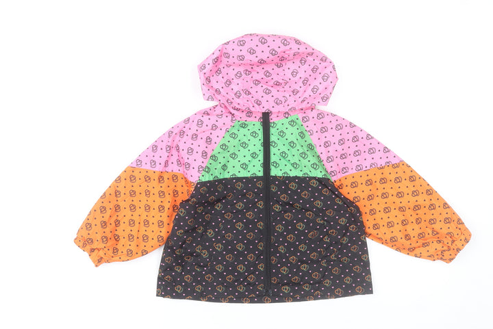 Next Girls Multicoloured Hooded Windbreaker Jacket 3 Years