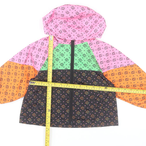 Next Girls Multicoloured Hooded Windbreaker Jacket 3 Years