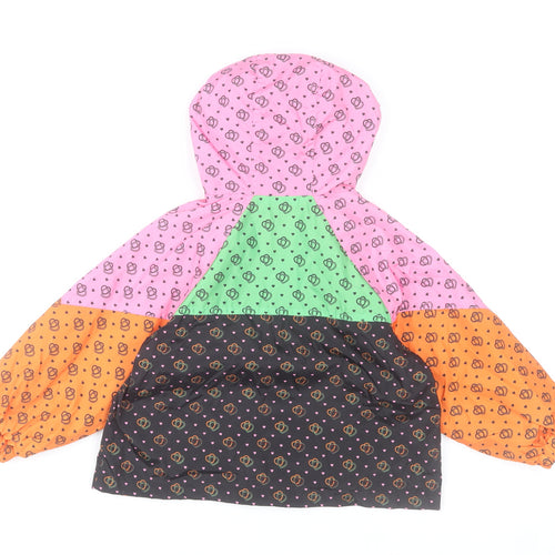 Next Girls Multicoloured Hooded Windbreaker Jacket 3 Years