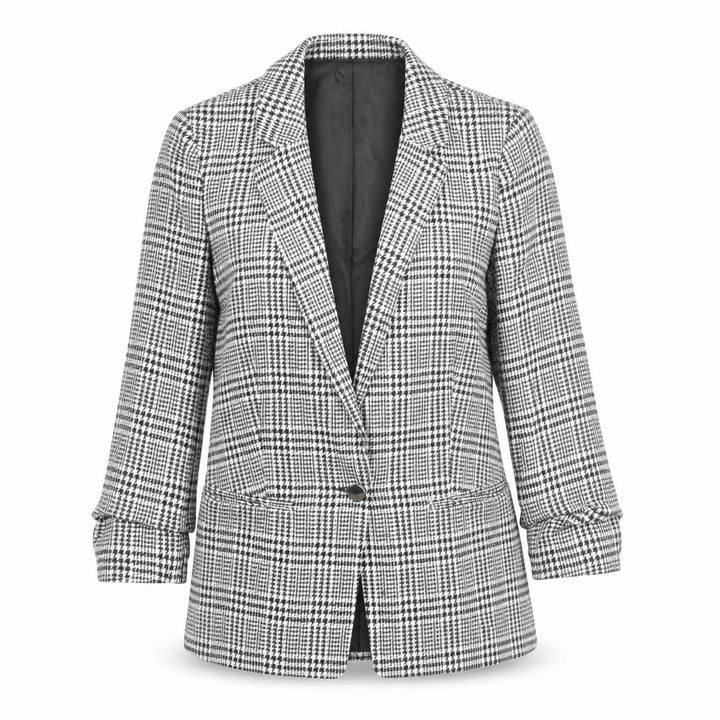 Miss Selfridge Women's Black Check Blazer Jacket Size 8