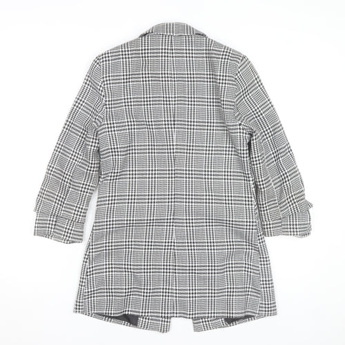 Miss Selfridge Women's Black Check Blazer Jacket Size 8