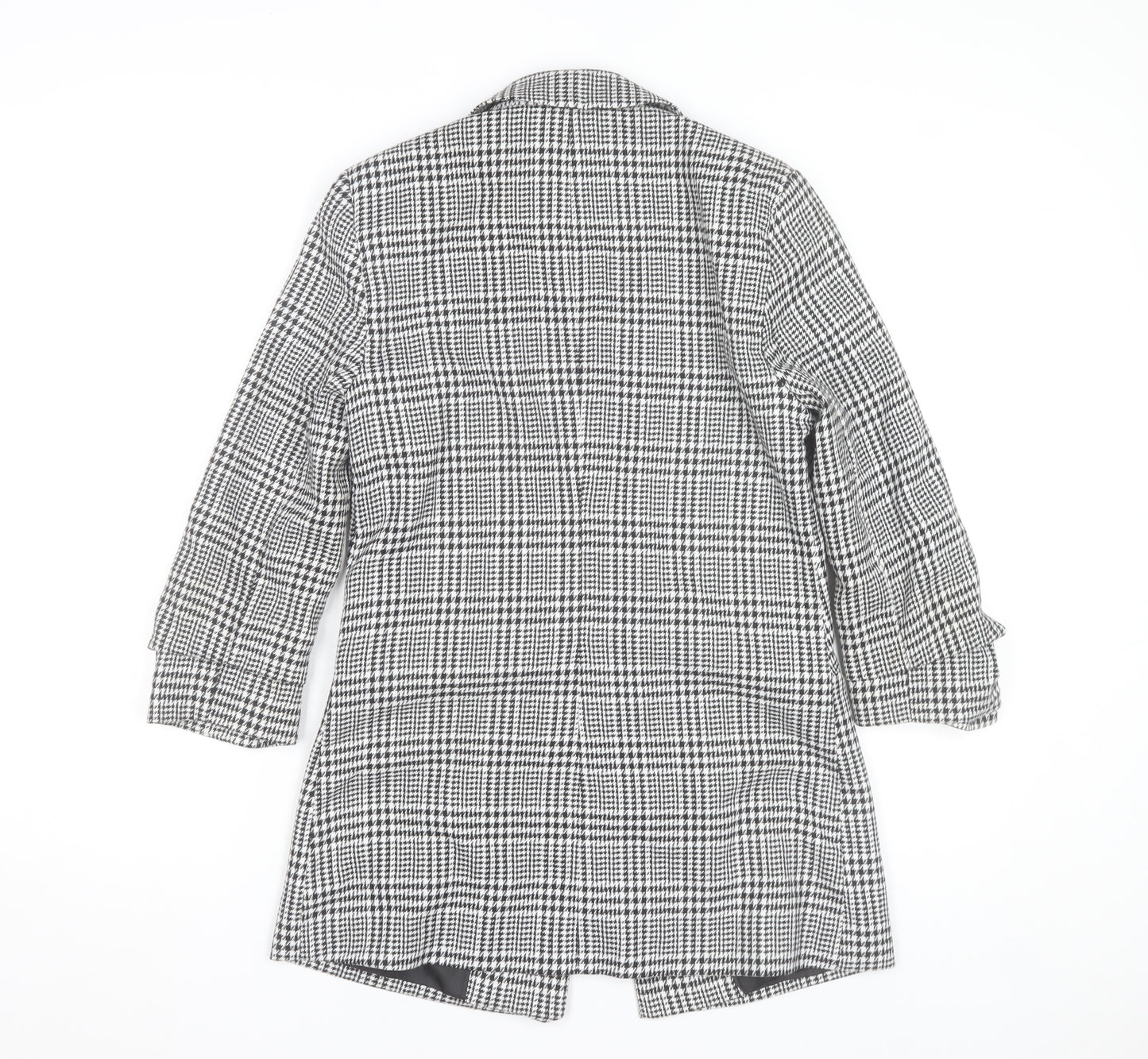 Miss Selfridge Women's Black Check Blazer Jacket Size 8
