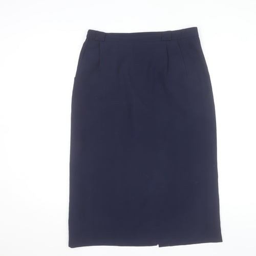 Lavalo Trevi Women's Blue Midi Pencil Skirt Size 12 Workwear