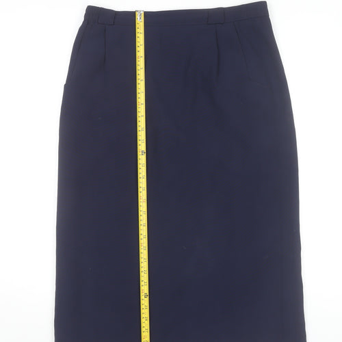 Lavalo Trevi Women's Blue Midi Pencil Skirt Size 12 Workwear