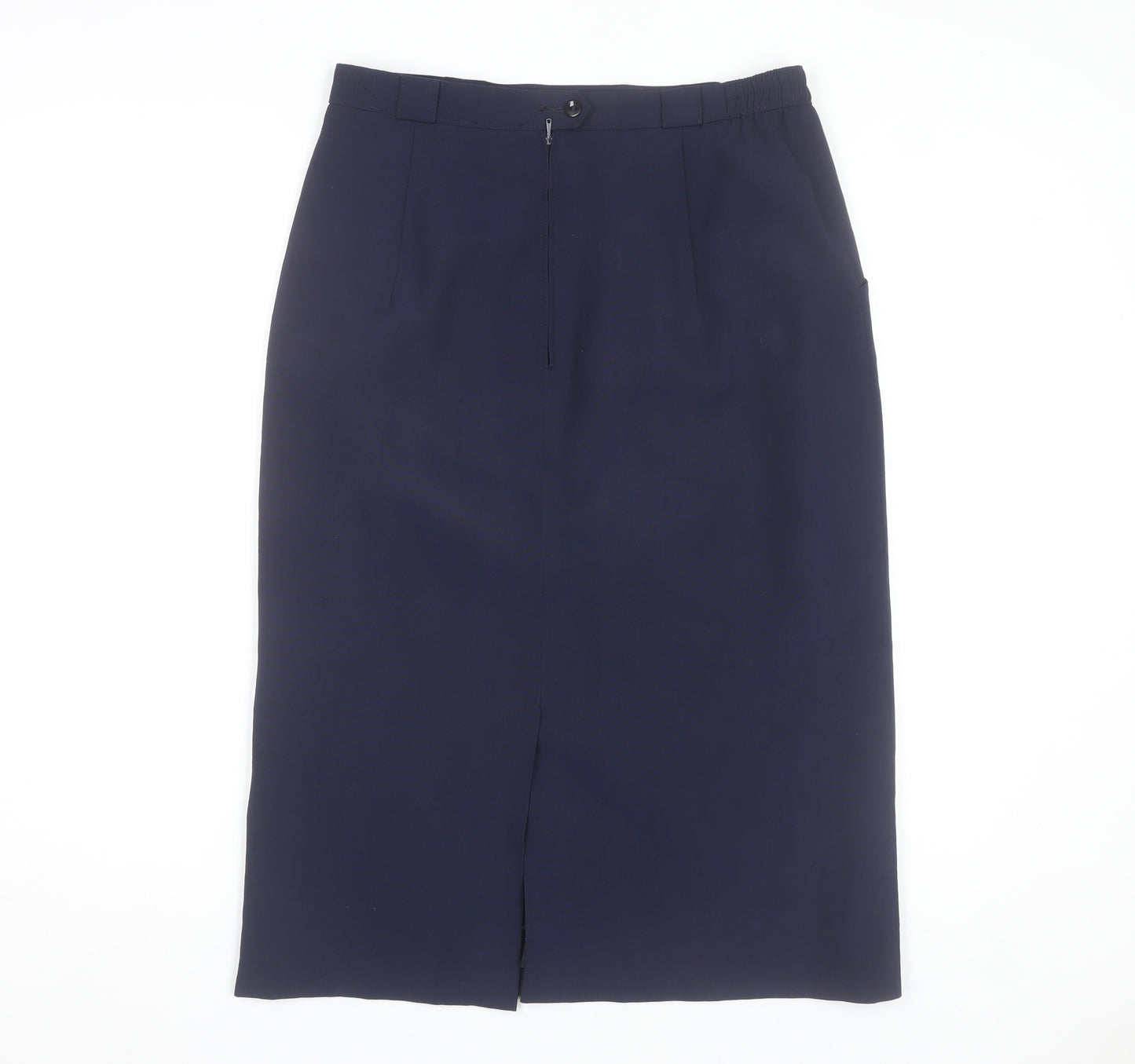 Lavalo Trevi Women's Blue Midi Pencil Skirt Size 12 Workwear