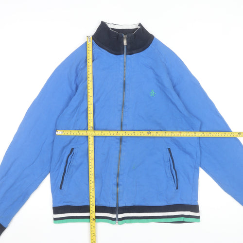 Original Penguin Men's Blue Full Zip Cotton Sweatshirt L