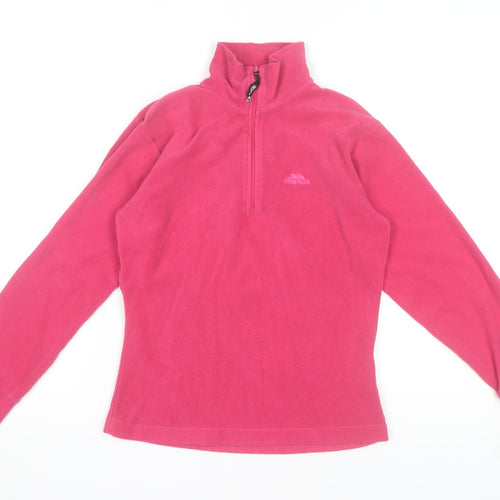 Trespass Womens Pink XS Fleece 1/2 Zip Pullover Sweatshirt