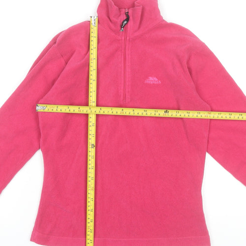 Trespass Womens Pink XS Fleece 1/2 Zip Pullover Sweatshirt