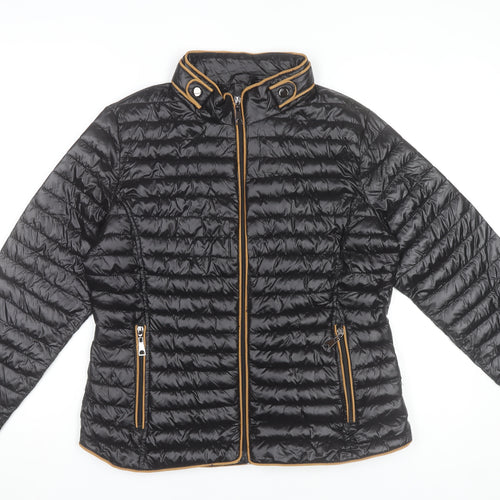 VV Collection Women's Black 2XL Puffer Jacket Lightweight Winter Coat