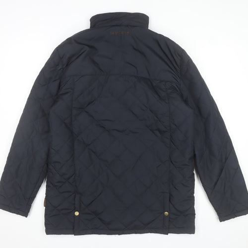 Target Dry Men's Blue Quilted Mid-Length Jacket M