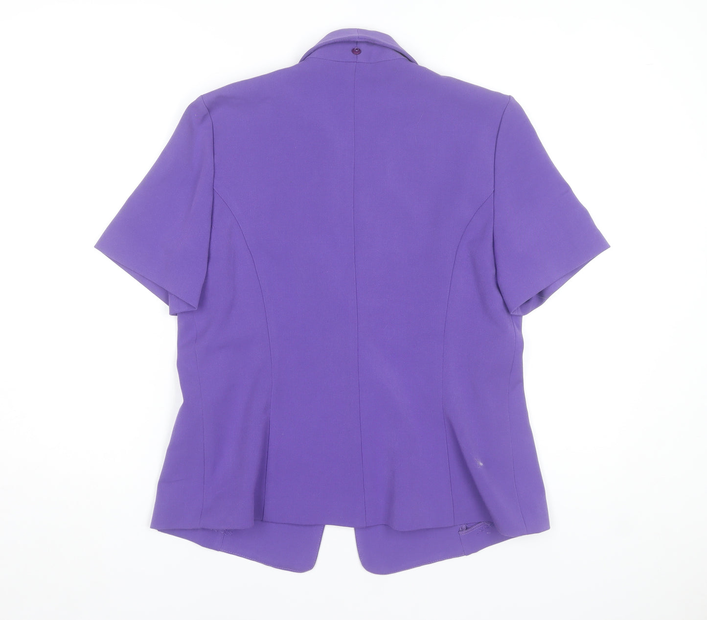 Debenhams Classics Women's Purple Short Sleeve Blazer Size 14