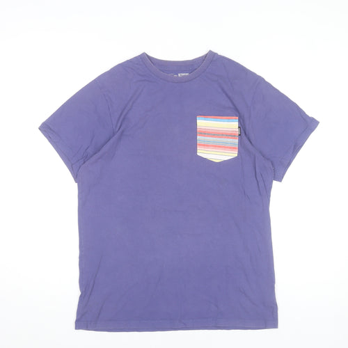 Vans Men's Purple Pocket T-Shirt Size M Cotton Casual
