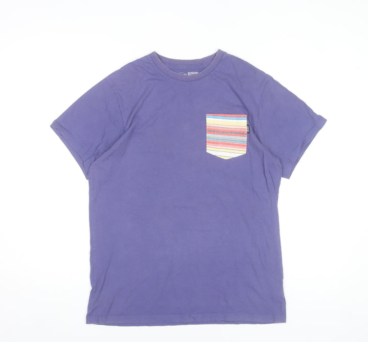 Vans Men's Purple Pocket T-Shirt Size M Cotton Casual