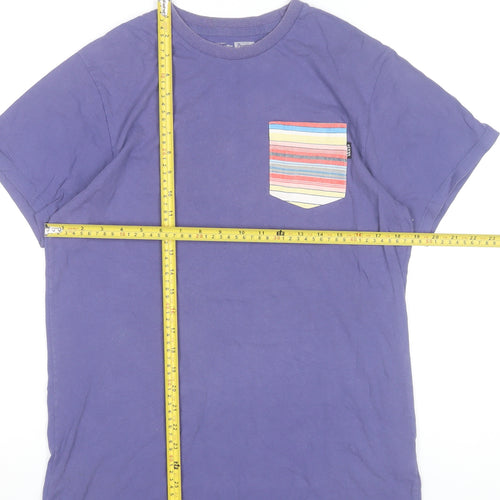 Vans Men's Purple Pocket T-Shirt Size M Cotton Casual