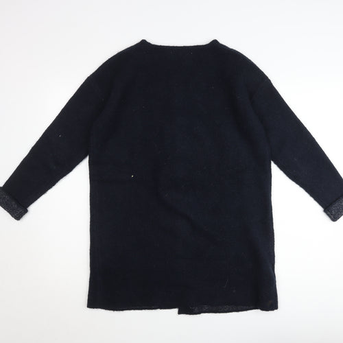 Promod Women’s Black Wool Blend Long Cardigan Size M