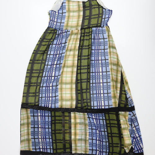 Forever 21 Women's Multicoloured Check Slip Dress Size S