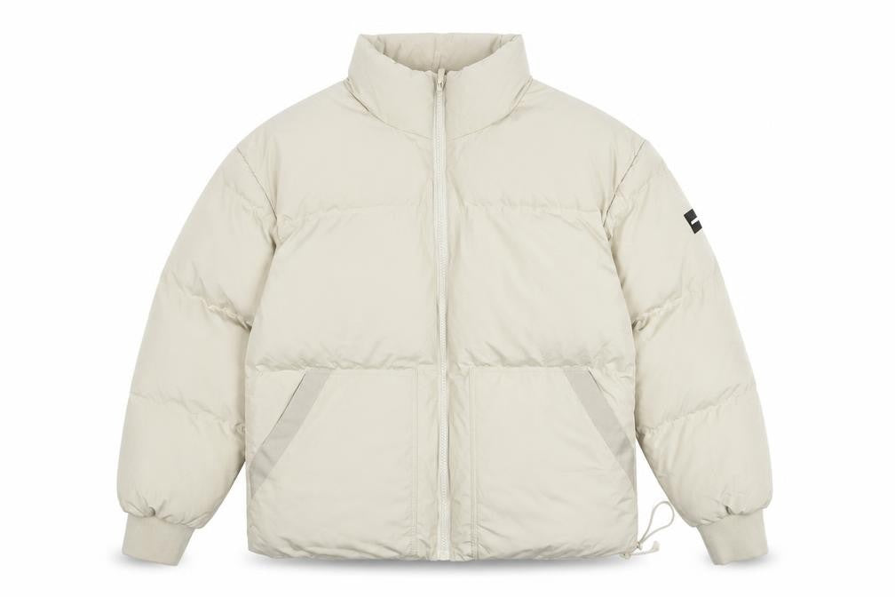 GOODFORNOTHING Women Beige Puffer Jacket M Regular Fit Winter Coat