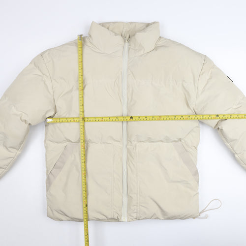 GOODFORNOTHING Women Beige Puffer Jacket M Regular Fit Winter Coat