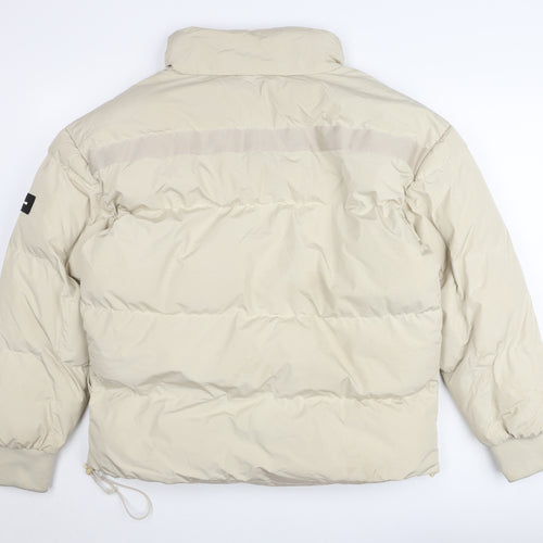 GOODFORNOTHING Women Beige Puffer Jacket M Regular Fit Winter Coat