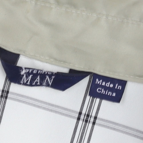 Premier Man Beige L Regular Fit Full Zip Lined Men's Jacket