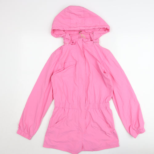 Elsie & Fred Women's Pink XS Hooded Anorak Jacket Lightweight
