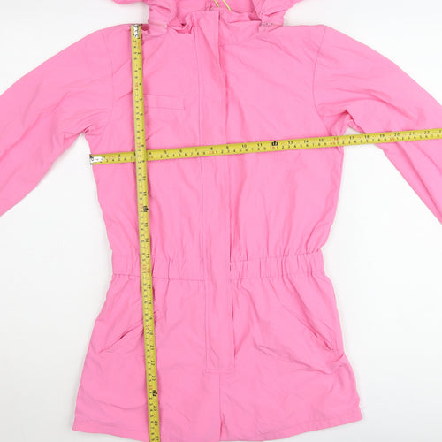 Elsie & Fred Women's Pink XS Hooded Anorak Jacket Lightweight