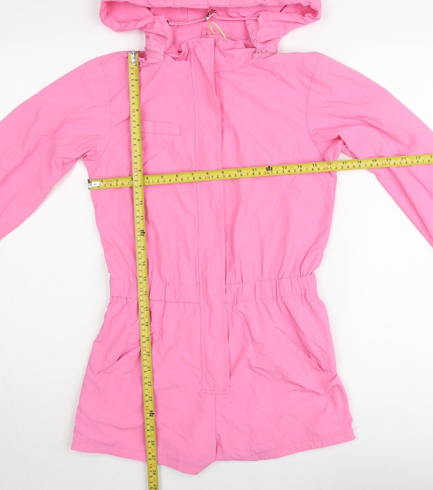Elsie & Fred Women's Pink XS Hooded Anorak Jacket Lightweight