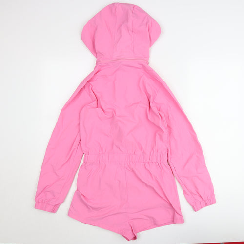 Elsie & Fred Women's Pink XS Hooded Anorak Jacket Lightweight