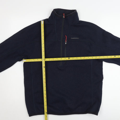 Craghoppers Men's Blue Fleece 1/4 Zip Pullover Sweatshirt Size L