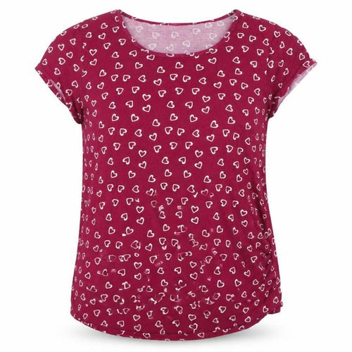 Red Herring Maternity Women's Red Heart Print T-Shirt Size 20