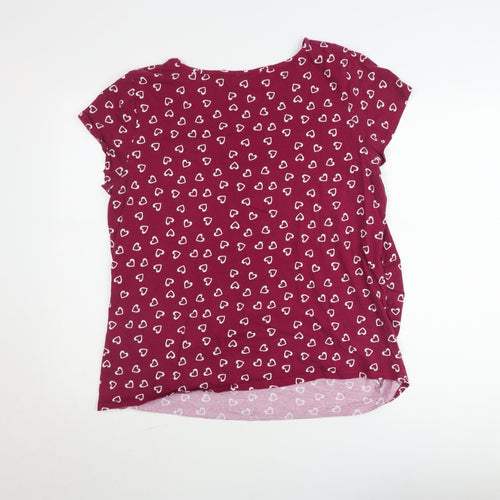 Red Herring Maternity Women's Red Heart Print T-Shirt Size 20