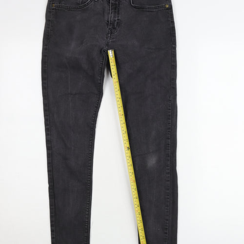 Paul Galvin Women's Black Skinny Jeans Size 14 Regular Fit 30in