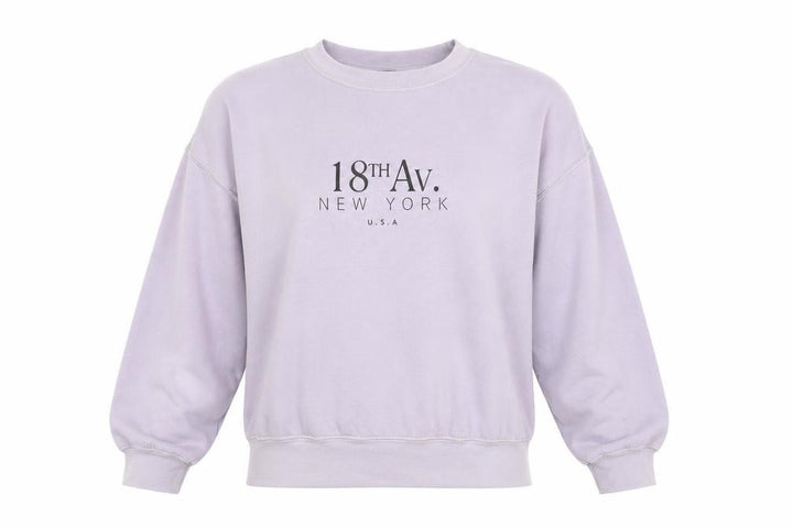Nasty Gal Women’s Lilac Pullover Sweatshirt Size M Crew Neck Cotton Blend