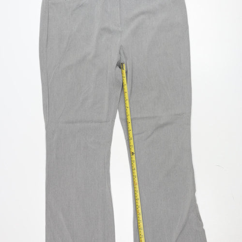 Marks and Spencer Women’s Grey Trousers Size 16 Long Straight Leg