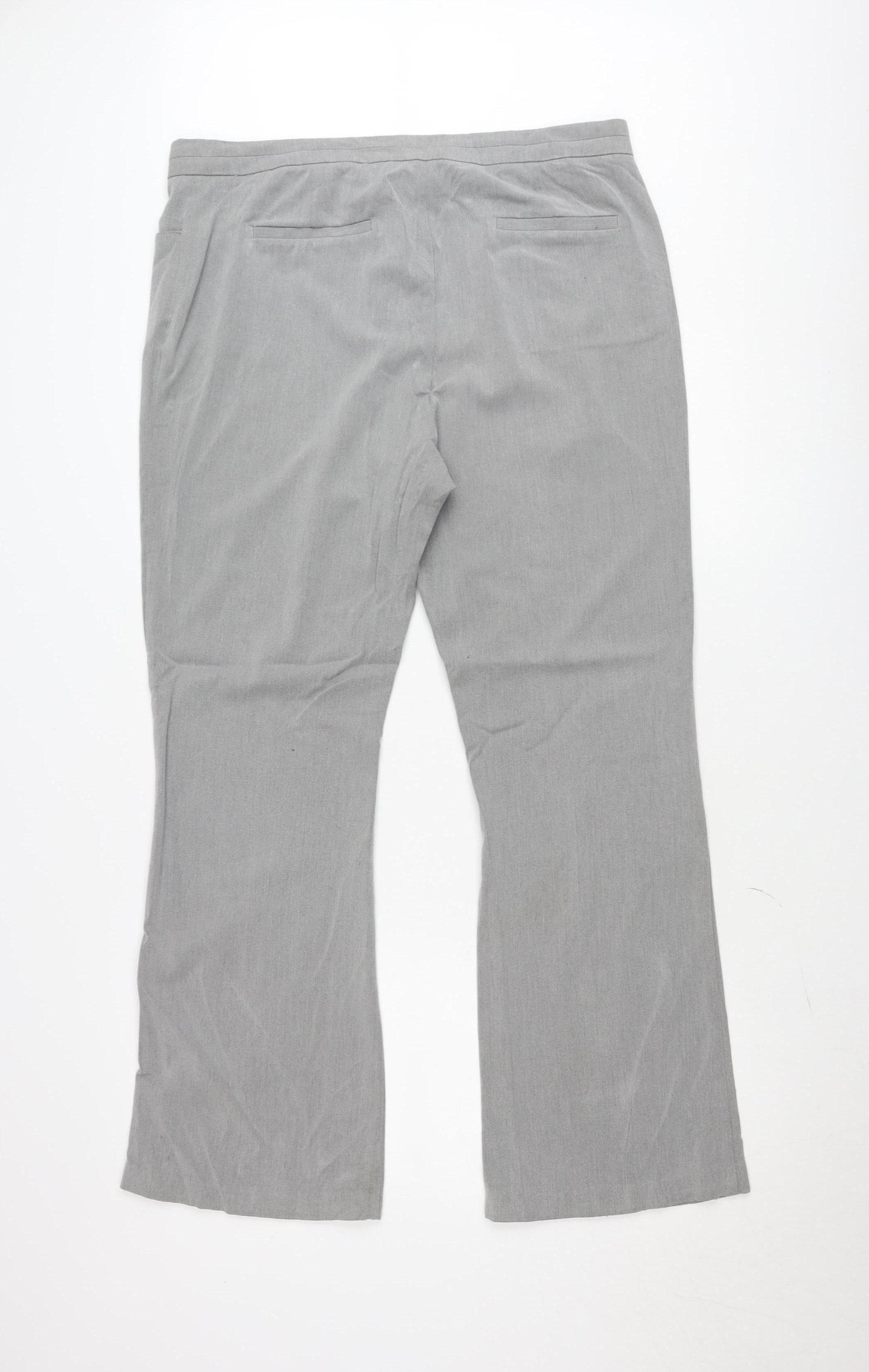 Marks and Spencer Women’s Grey Trousers Size 16 Long Straight Leg