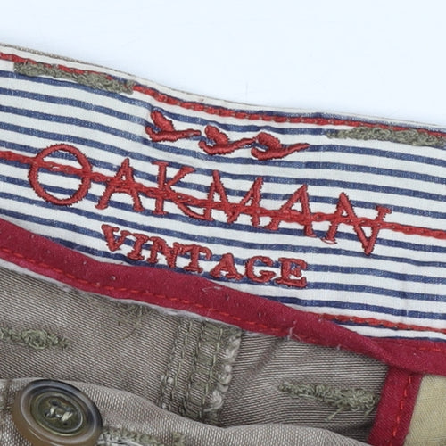 Oakman Men’s Beige 38W Cargo Shorts Vintage Cotton Casual