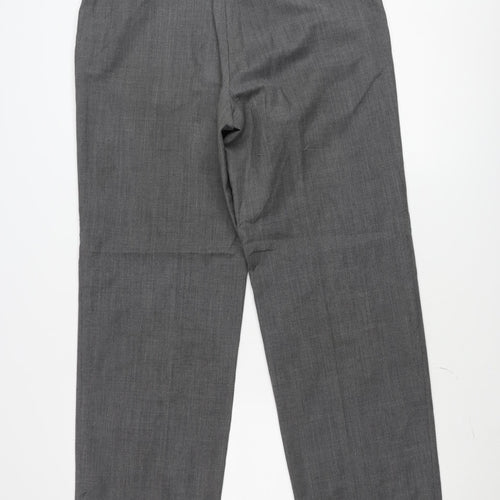 Marks and Spencer Men’s Grey Wool Blend Dress Trousers 34W 33L Regular Fit