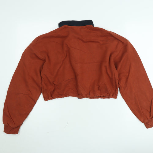 Urban Outfitters Womens Rust Henley Pullover Sweatshirt Small