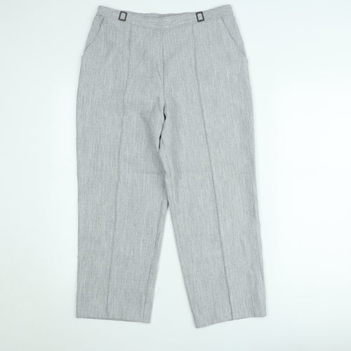 Marks and Spencer Women's Grey Size 12 Straight Trousers