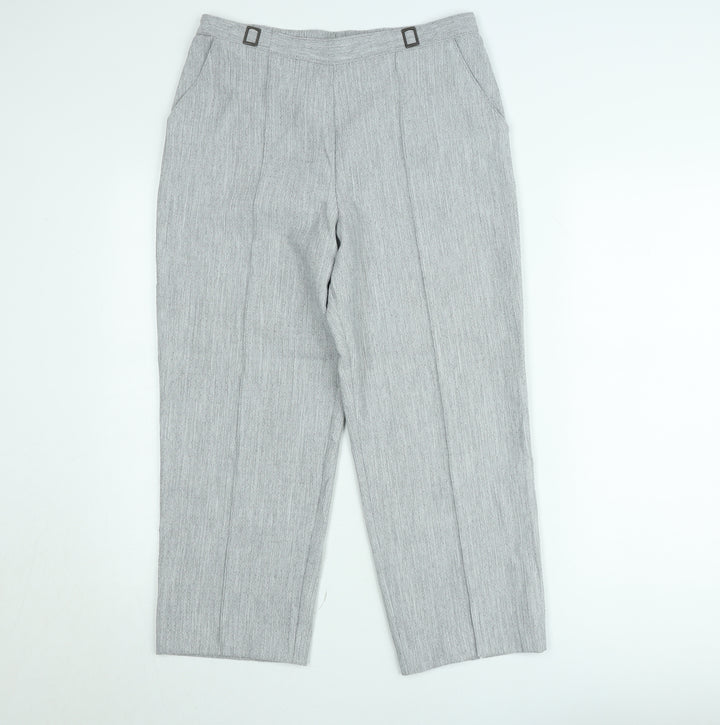 Marks and Spencer Women's Grey Size 12 Straight Trousers