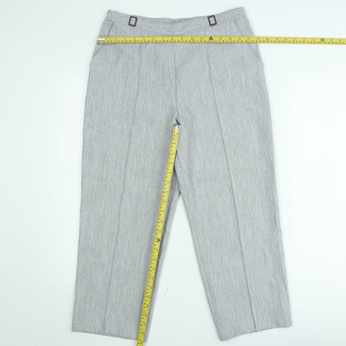 Marks and Spencer Women's Grey Size 12 Straight Trousers