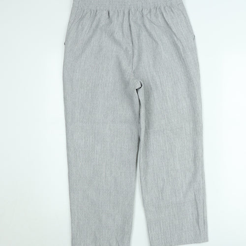 Marks and Spencer Women's Grey Size 12 Straight Trousers