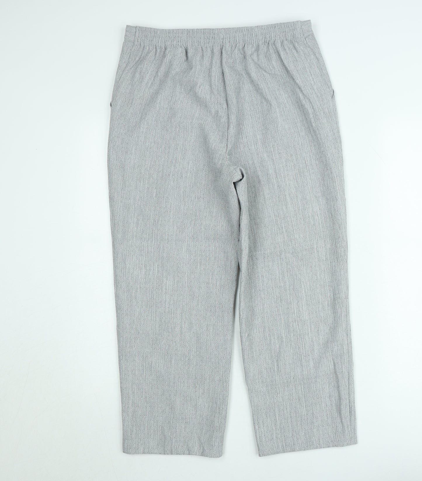Marks and Spencer Women's Grey Size 12 Straight Trousers