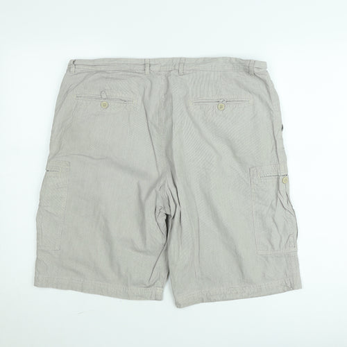 Marks and Spencer Autograph Men's Beige Linen Cargo Shorts Size L 36in